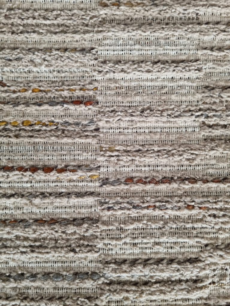 Tissu d'ameublement mélangé à effet de texture