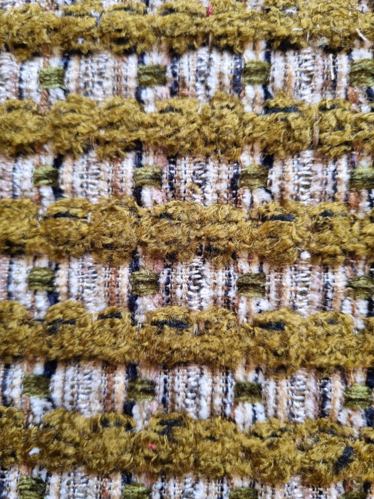 Tissu d'ameublement mélangé à motif tissé