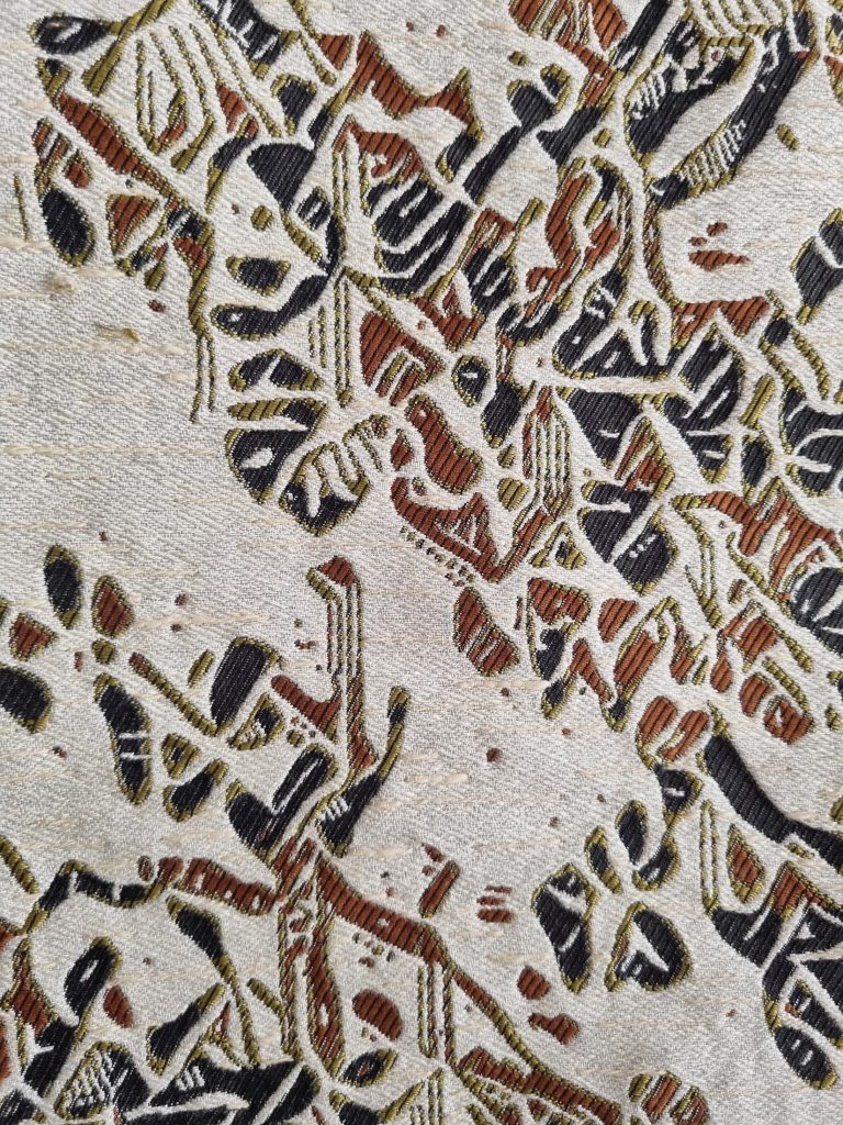 Tissu d'ameublement mélangé aux reflets brillants